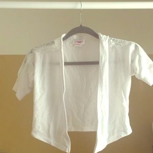 Extremely Me white dress-up cardigan